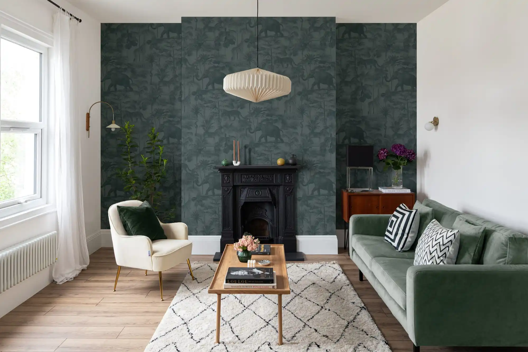 Residential wallpaper installation service
